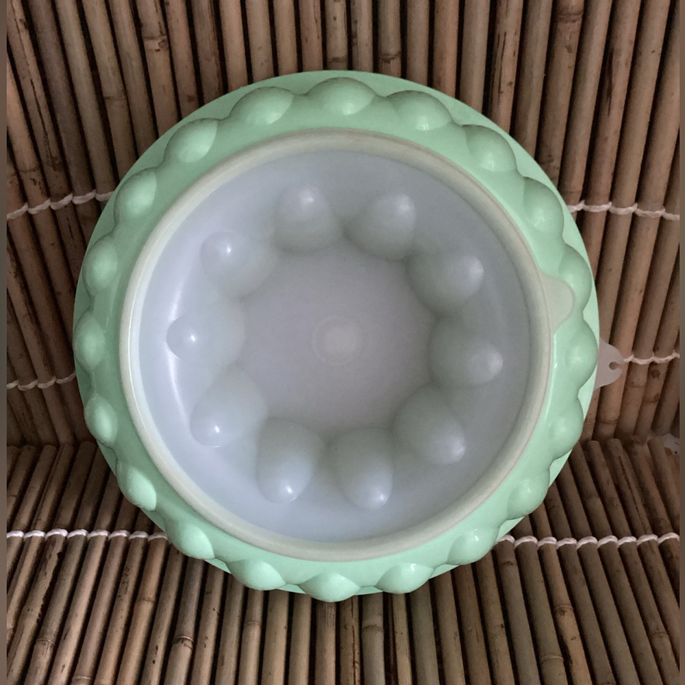 ♦️ Vintage Tupperware jello mold ice ring EUC seafoam mint green - Picture 3 of 8
